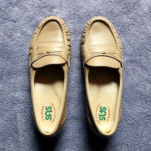 SAS Easier Slip On Loafer Wedge Mocha Size 5W Tripad Comfort Foot Bed